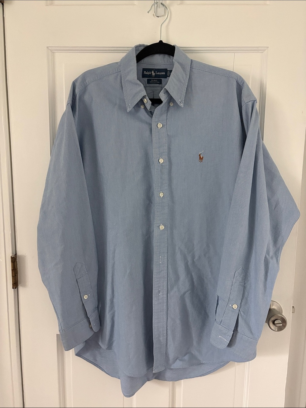 Polo Ralph Lauren Blake Light Blue Oxford Shirt Men’s L Classic Fit